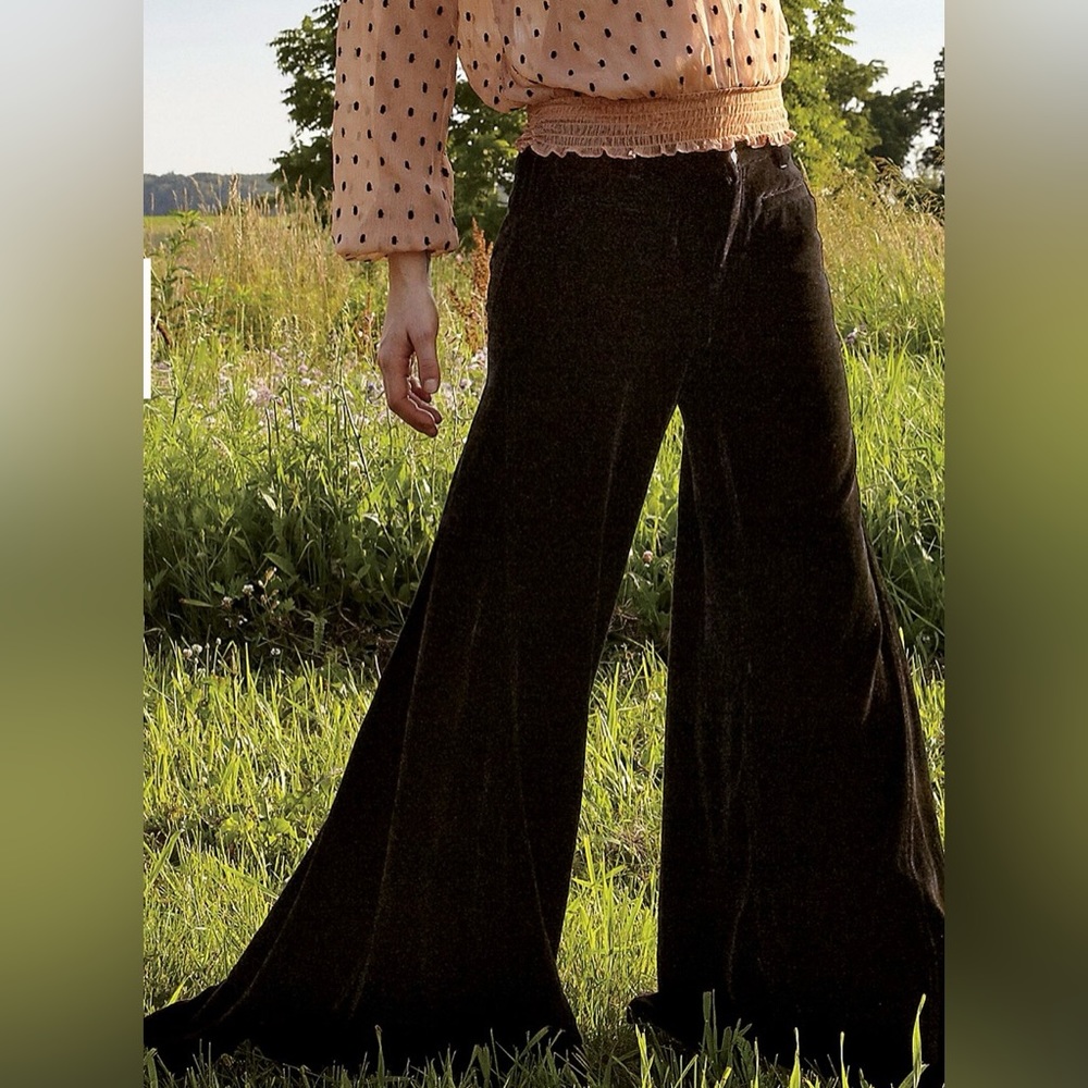 Free People Velvet Extreme Wideleg Pant